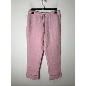 Linen NWT Michael Stars Classic Beachy Light Pink drawstring Linen Pants!!!